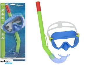 Bestway 24036 Grün-Blaue Tauchermaske mit Schnorchel