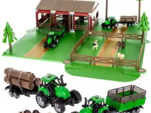 Ferme avec Animaux 2 Tracteurs 22404