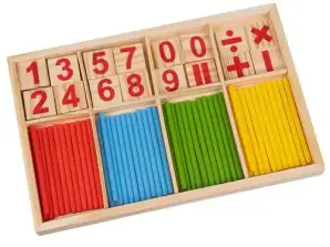 Holzstäbchen zum Lernen zählen 22447