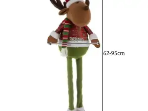 Teleskopisk julehjort 95 cm Ruhhy 22329
