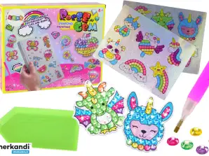DIY Sticking Diamonds Set Various Designs Colorful Stickers