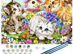 Painting by Numbers 40x50cm Cats Maaleo 22781