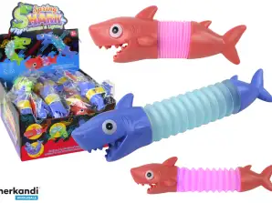 Shark Stretch Anti Stress Glowing Pop Tube LED