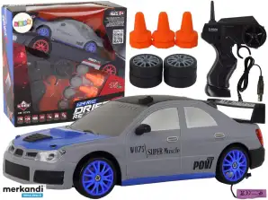 RC Sportsbil R/C 1:24 Grå Utskiftbare Hjul