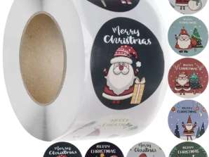 Weihnachtsaufkleber Rolle 500 Stück. Ruhhy 22328