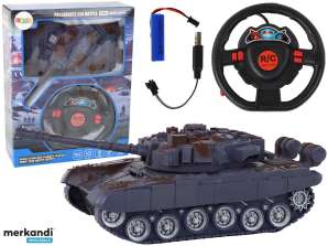 Tank R/C Fernbedienung Leuchte Sound Marineblau 1:18 27MHz
