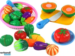 Σετ λαχανικών για Velcro σε καλάθι 8 τεμ μαχαίρι πλάκας