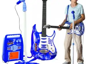 Elektrik Gitar mikrofon amplifikatör mavi 22409