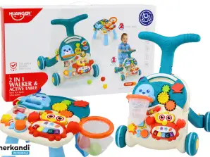 Walker Pusher Tavolo Educativo 2in1 Pannello Interattivo Blu