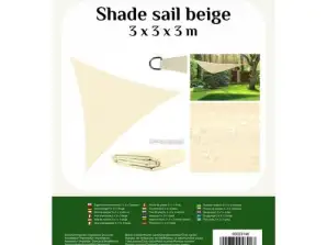Sonnensegel 3x3x3 beige Gardlov 23146