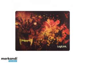 Logilink Ultra dünnes Glimmer Gaming Mauspad Wolf Design ID0141