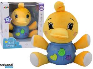 Pliušinė antis Interactive Plush Yellow Žaidžia 19 cm
