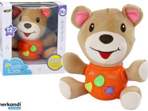Teddy Bear Interaktyvus pliušinis oranžinis žaidimas 23 cm