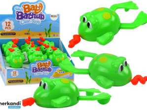 Wind-up galleggiante rana verde giocattolo da bagno