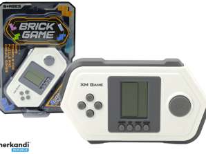 Elektronische console GraTetris Brick Game grijs en wit