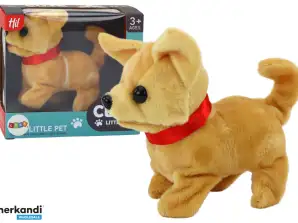 Hund Plüsch Interaktive Tierspaziergänge Bellen Beige