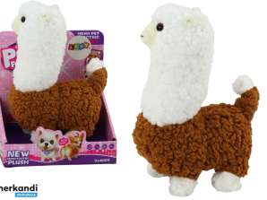 Lama Gioco Interattivo Animale Alpaca Marrone Passeggiate 23 cm