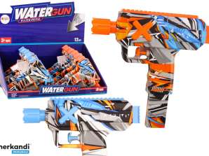 Klein waterpistool Graffiti blauw oranje