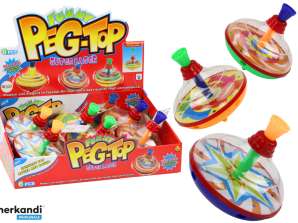 Spinning Top for Kids Traditional Spinning 15cm x 14cm 3 Patterns