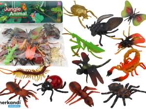 Insect Figurine Set 12 Pieces Ladybug Spider Fly