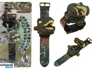 3D Projector Dinosaur Tyrannosaurus Rex Watch 22cmx 6.5cm x 4.5cm