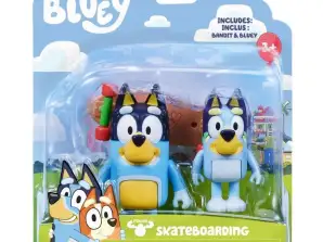 Bluey Figures 2er Pack Skateboarding