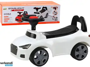 Loopauto met rugleuning QX 3396 Claxon opbergbox wit