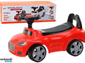 Ride-on Car com encosto QX 3396 buzina caixa de armazenamento vermelho