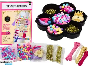 Set zur Herstellung von Armbändern mit Aufbewahrungsbox, Perlen und Anhängern