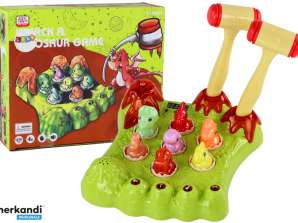 Spiel Wackel Dinosaurus Hammer Brett Grün Licht Geräusche