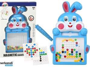 Magnetische Tafel Hase 7 Muster Magnetstift Blau