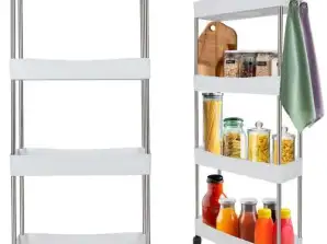 Étagère de cuisine / salle de bain sur roulettes Ruhhy 24291