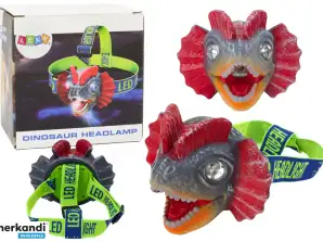 Verstellbare Dinosaurier Stirnlampe mit 3 LED