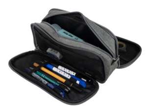 Foldable Triple Pencil Case Grey Maaleo 24512
