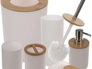 Ensemble d'accessoires de salle de bain blanc Ruhhy 24635