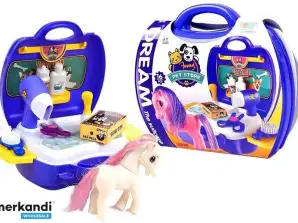 Kirpykla Pony Komplektas lagamine Arklių salonas