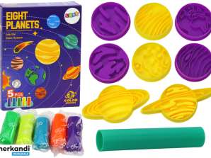 Deigkunstsett 8 planetformer 5 farger