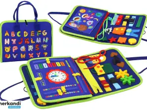 Tabella Sensoriale Educativa in Feltro - Blu