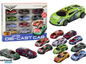 Sæt Biler Sport Racing Biler 1:64 10 Stk.
