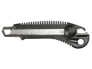 Messer mit Brechblatt 18 mm. Schraubensicherung