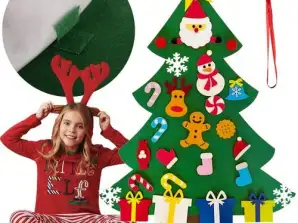 Albero di feltro con decorazioni 24856