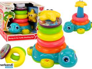 Pyramid Riding Turtle 2en1 Jigsaw Puzzle Roues Lumières Sons