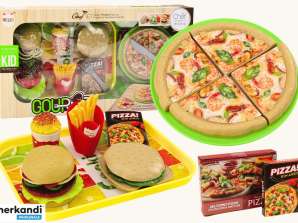 Nopean Ruokailun Setti Pizza Hampurilaiset Ranskalaiset Perunat Lisävarusteet Lapsille 24 kpl