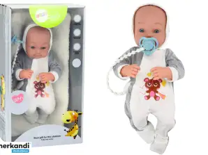 Baby Puppe Mit Schnuller, Decke, Body, Zubehör Set 35 cm