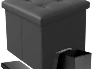Pouf pliable gris Ruhhy 25780