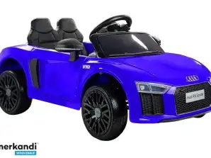 Audi R8 Spyder, auto a batteria dipinta di blu
