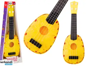 Bērnu ukulele mini ģitāra 4 stīgas ananāsu tēmas ģitāra dzeltena