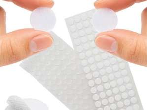 Velcro autocollant 18mm 500pcs blanc Ruhhy 25884