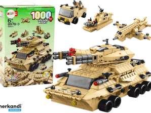 Military Tank Building Blocks Set Sand 1000 Pcs