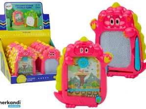Drawing Board Pocket Game 2in1 Dinosaur Pink